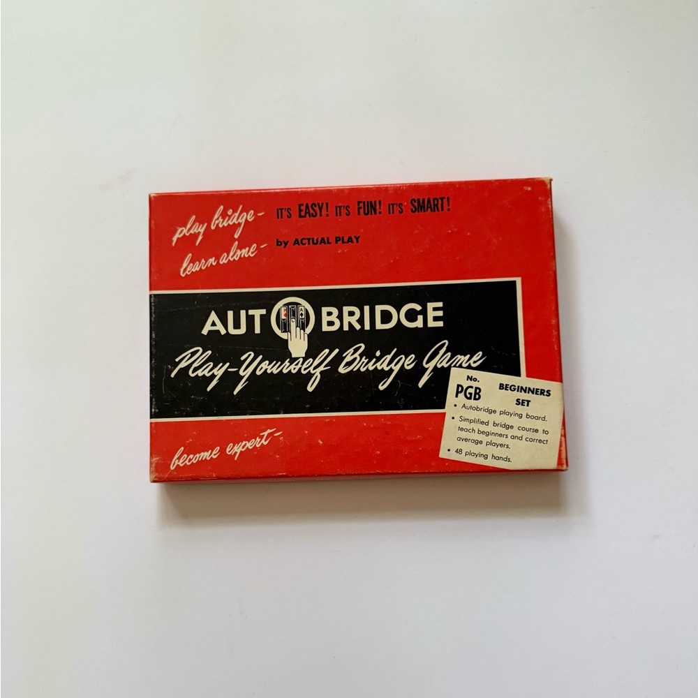 Play-Yourself Bridge Card Game - Red